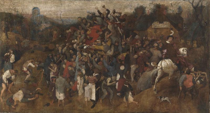 Pieter Bruegel El vino de la fiesta de San Martin Germany oil painting art